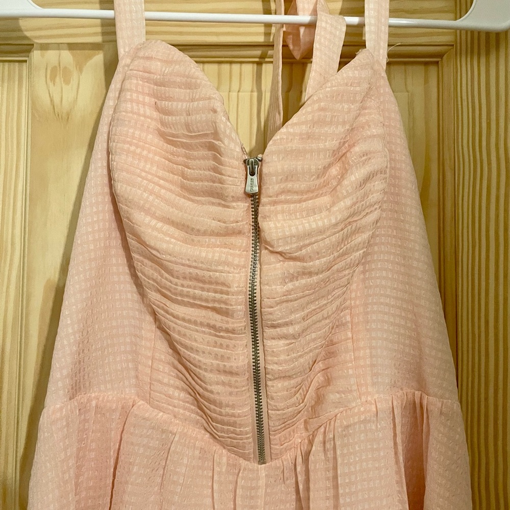 💖💖NicePeach color Strapless Dress - Picture 5 of 13